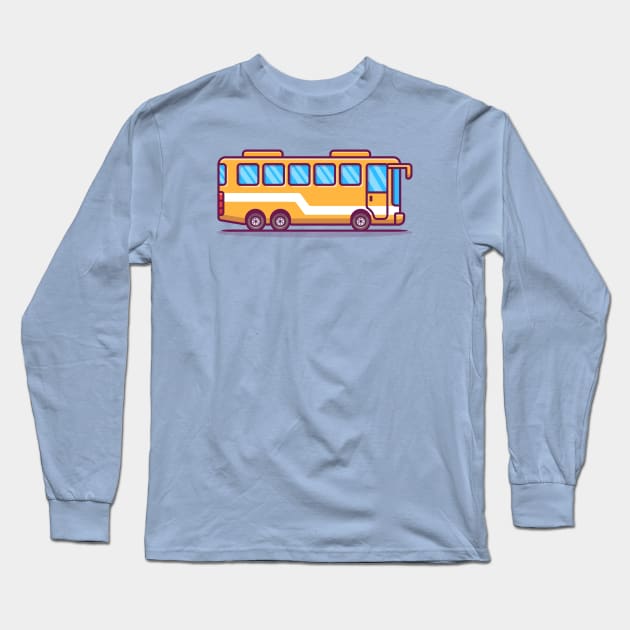 Bus Cartoon Long Sleeve T-Shirt by Catalyst Labs